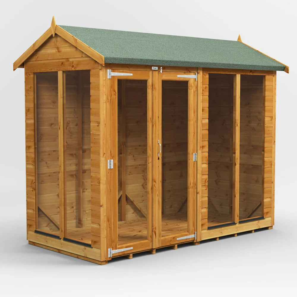 Apex Summerhouse with Side Shed