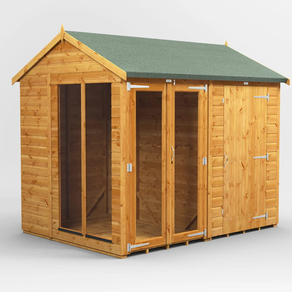 Power Apex Summerhouse Combi (includes Side Store)