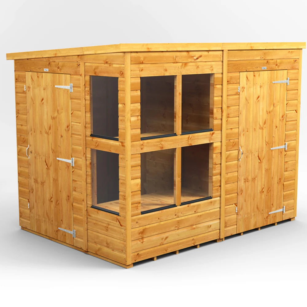 Pent Potting Shed with Side Store