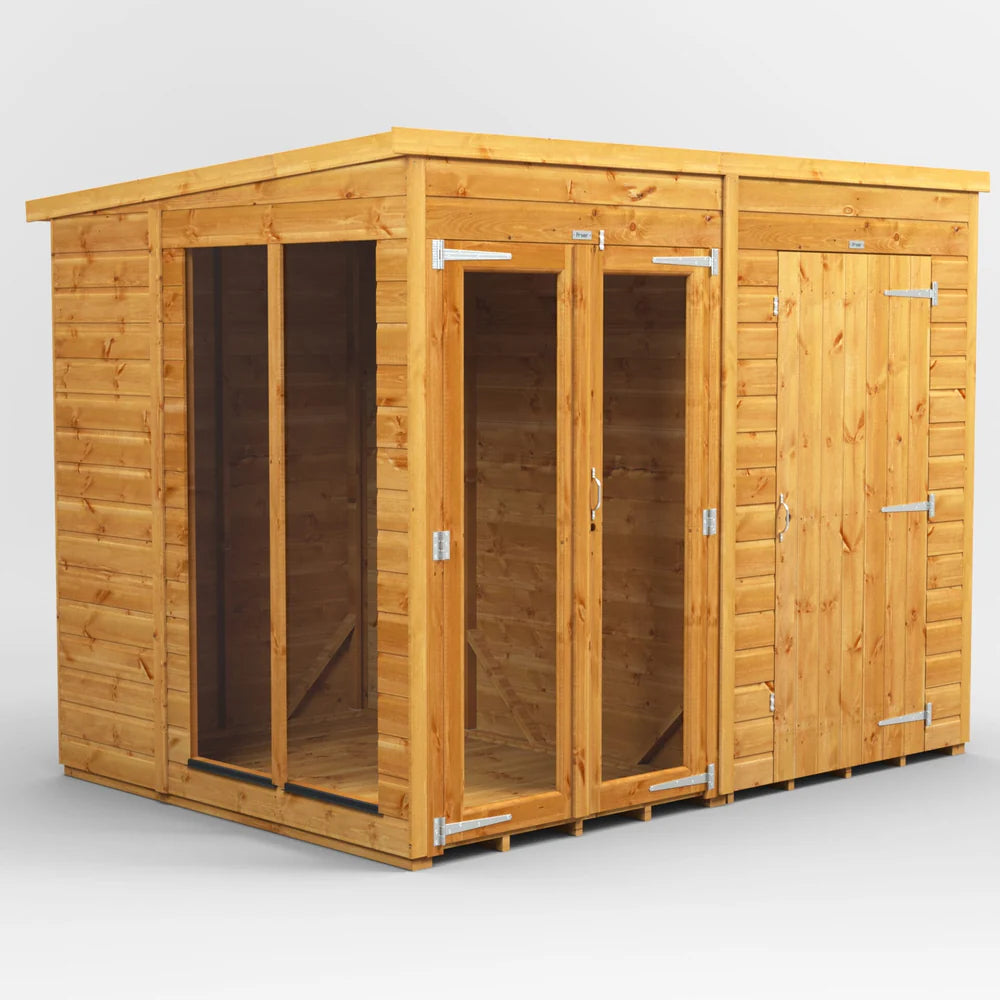 Pent Summerhouse with Side Store