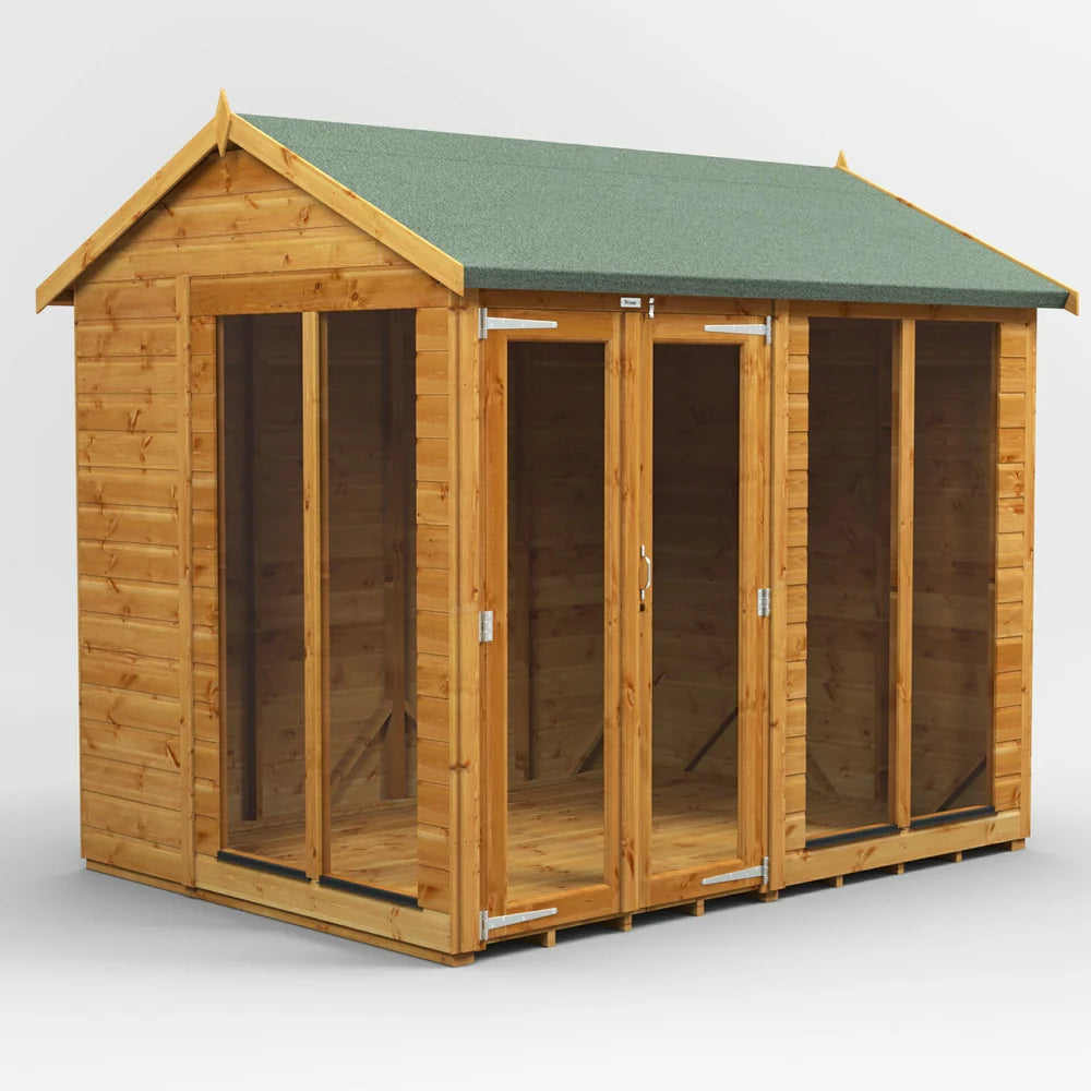 Apex Summerhouse with Side Shed