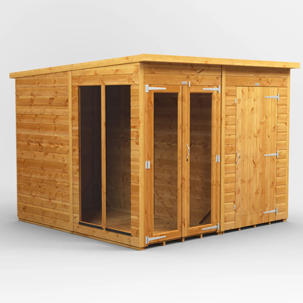 Pent Summerhouse with Side Store