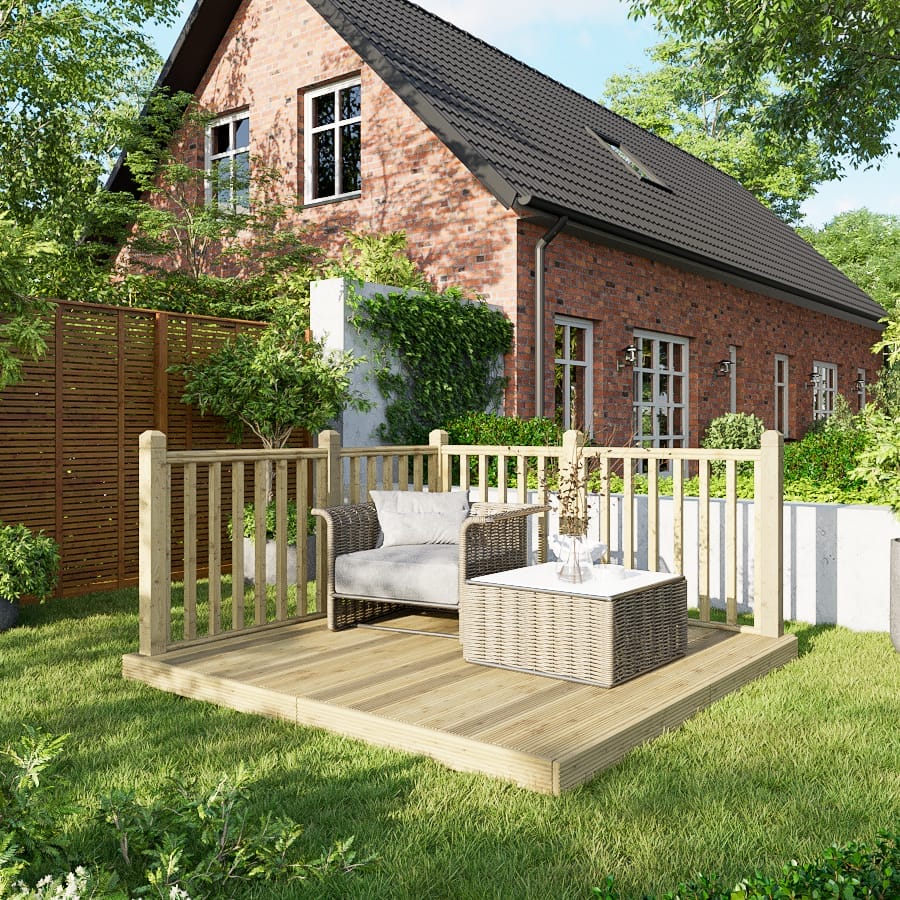 Decking Kit with Two-Sided Handrails
