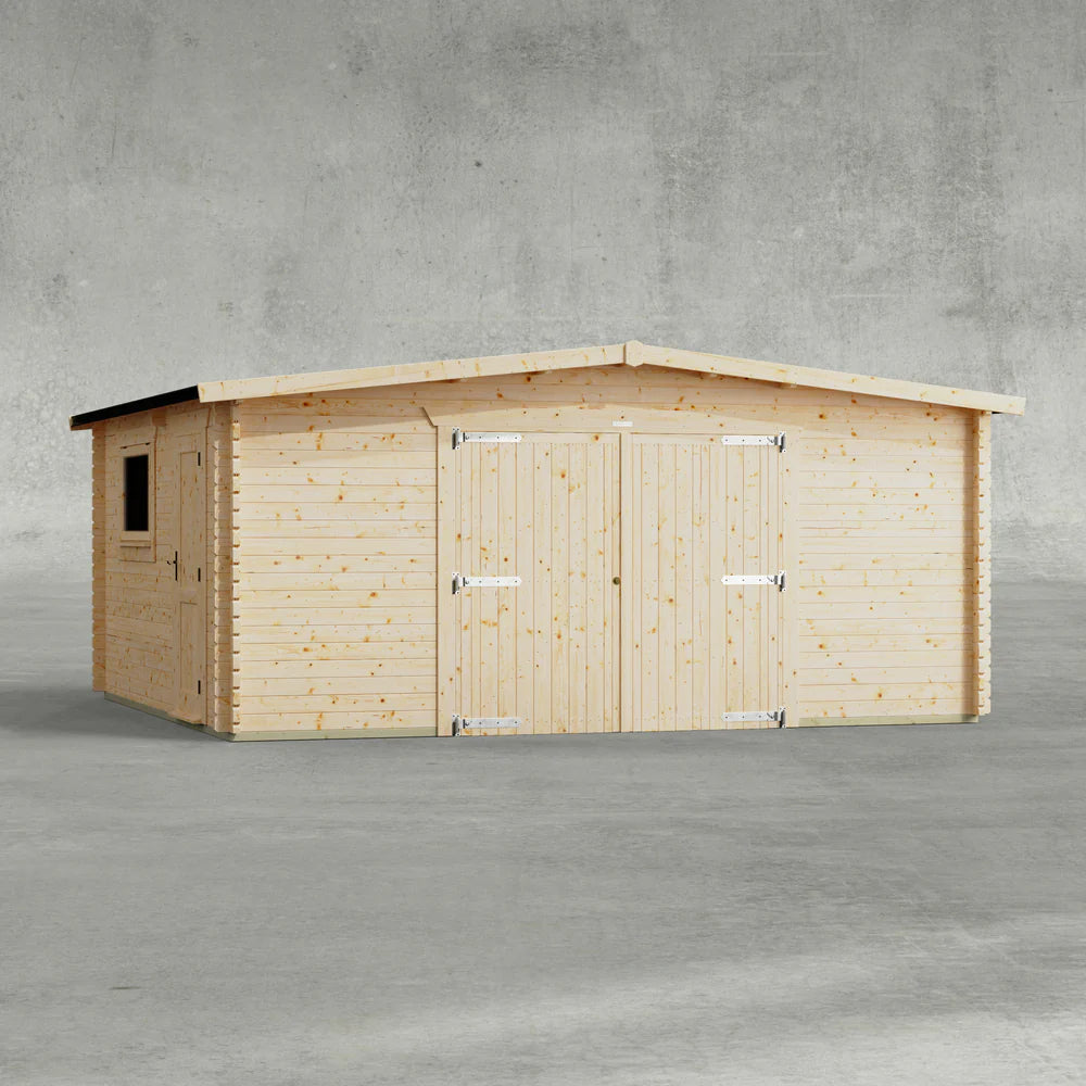 Apex Garage Log Cabin - 44mm