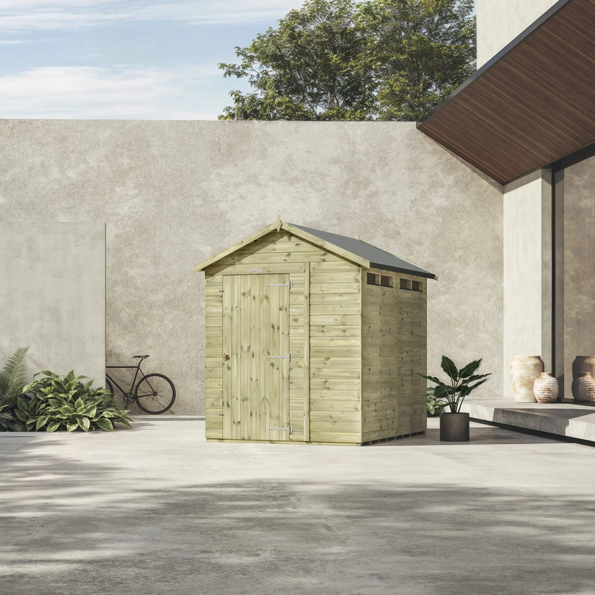 Power Premium Security Apex Shed