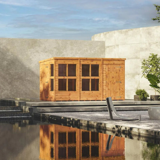 Power Pent Potting Shed Combi (includes Side Store)