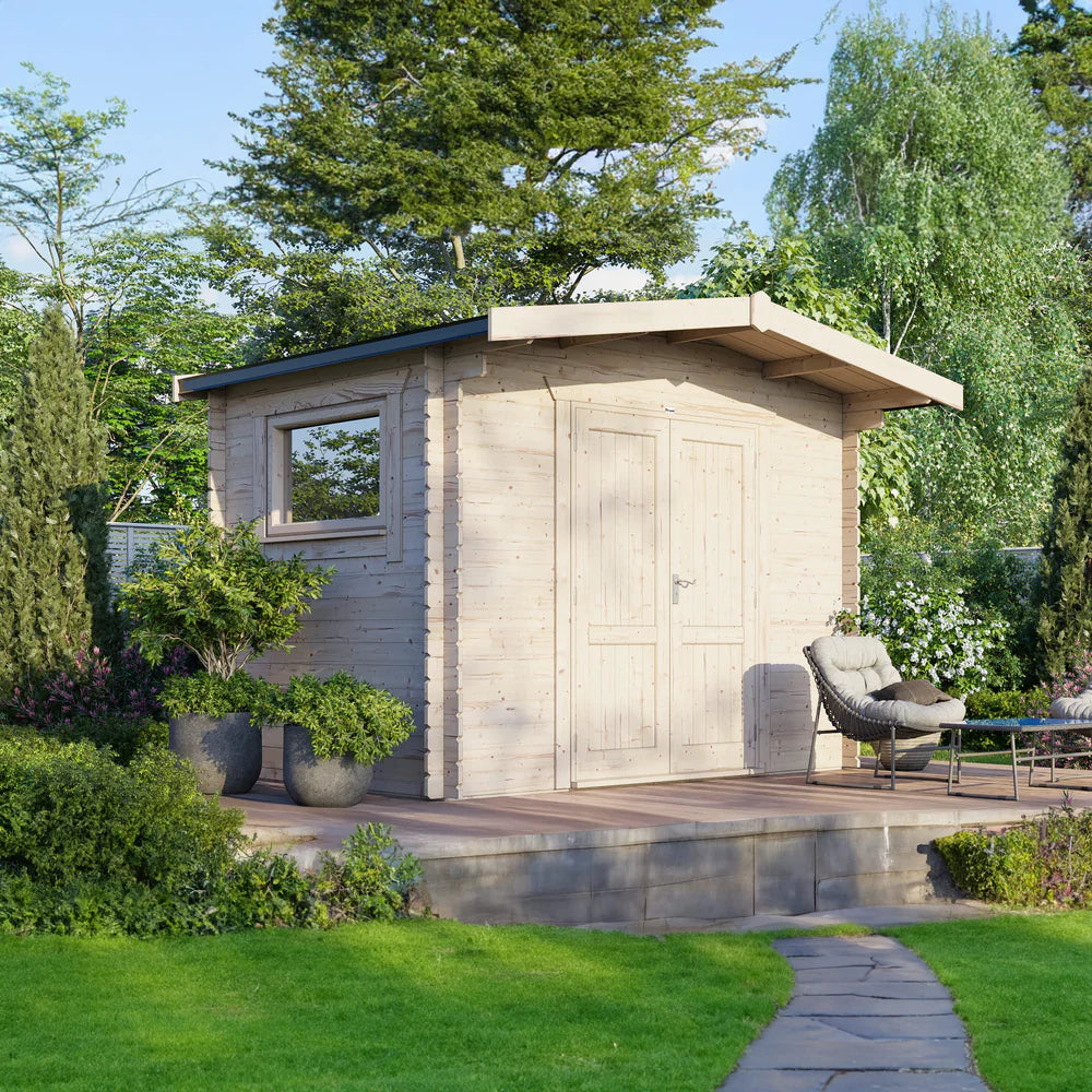 Power Chalet Workshop Log Cabin - 28mm