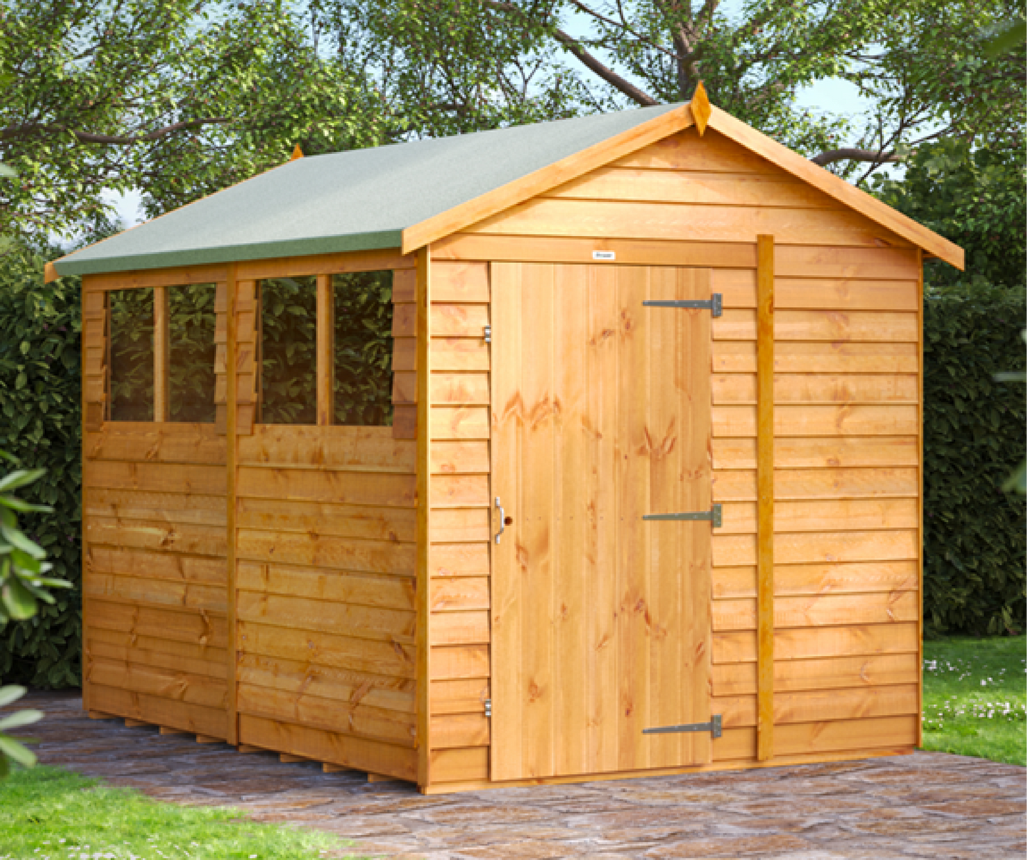 Power Overlap Apex Sheds